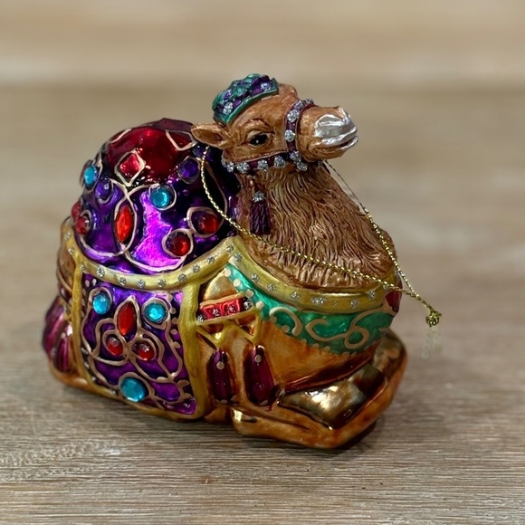 Robert Stanley Rhinestone Glass Camel Christmas Holiday Ornament, Rare - Picture 2 of 6
